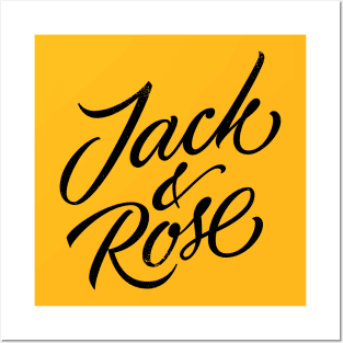 Jack & Rose (black) Posters and Art